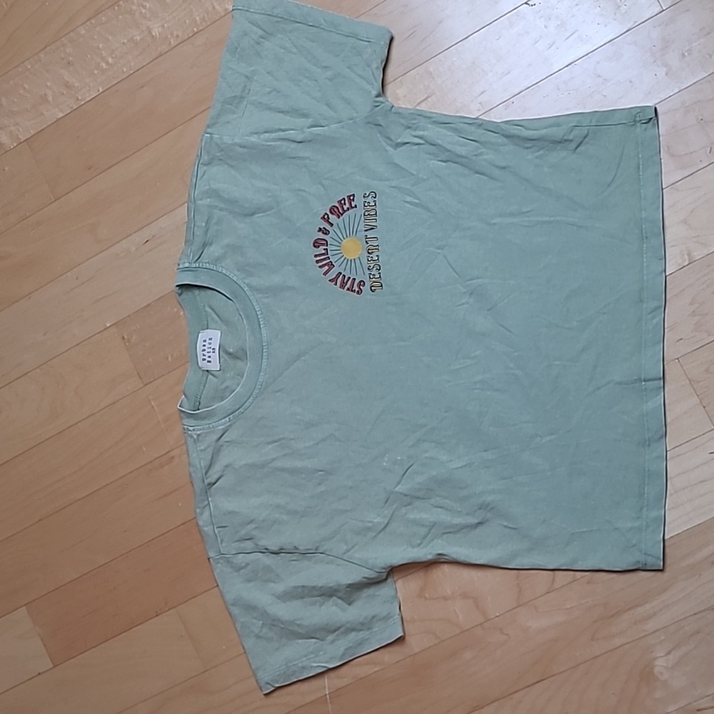 Urban Nation Stay Wild&Free Desert Vibes Crop Oversize T-Shirt XS